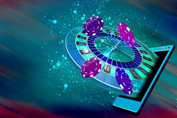 Live roulette table on a mobile phone with support notes